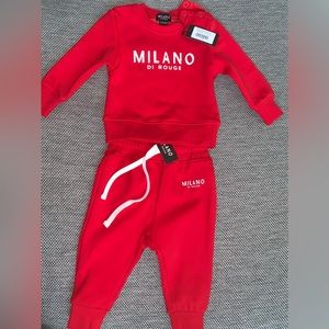Brand New Milano Sweatsuit Size 9-12